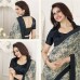 Vinay’s soft Printed Georgette Sharee with embroidered blouse piece  